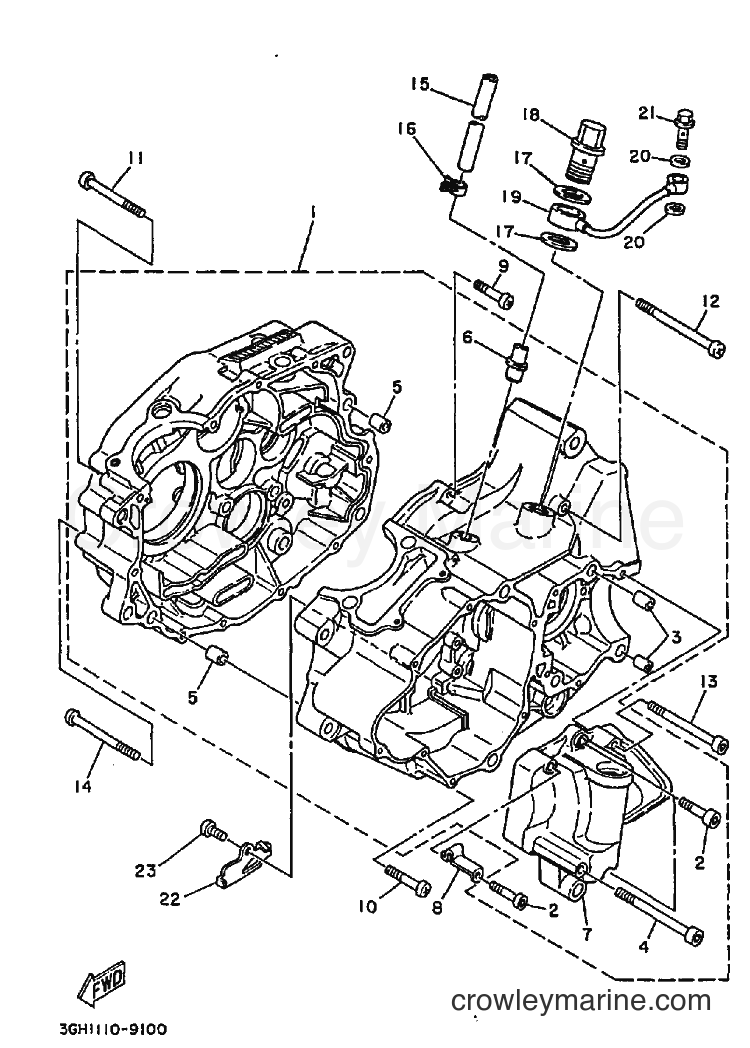 1989 ATV YFM250 - YFM250 (3GH2) [010] - CRANKCASE