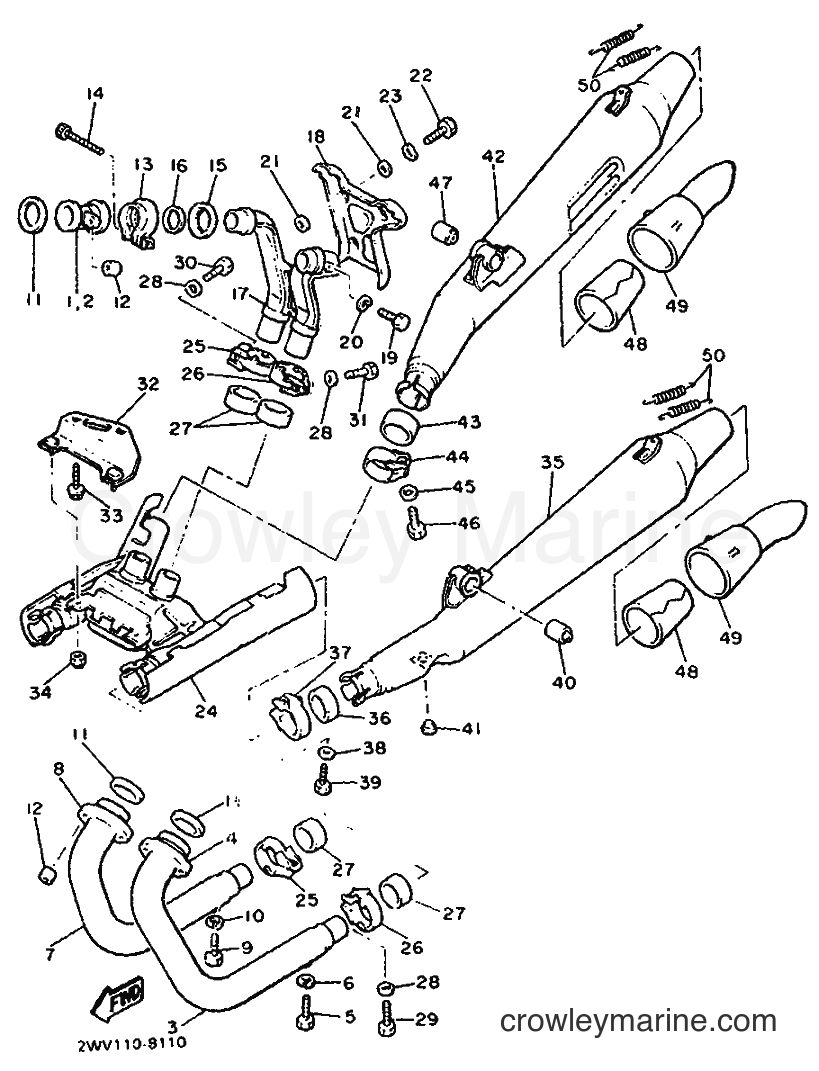 1990 Cruiser XVZ13DA - XVZ13DA (3JJ6) [010] - EXHAUST