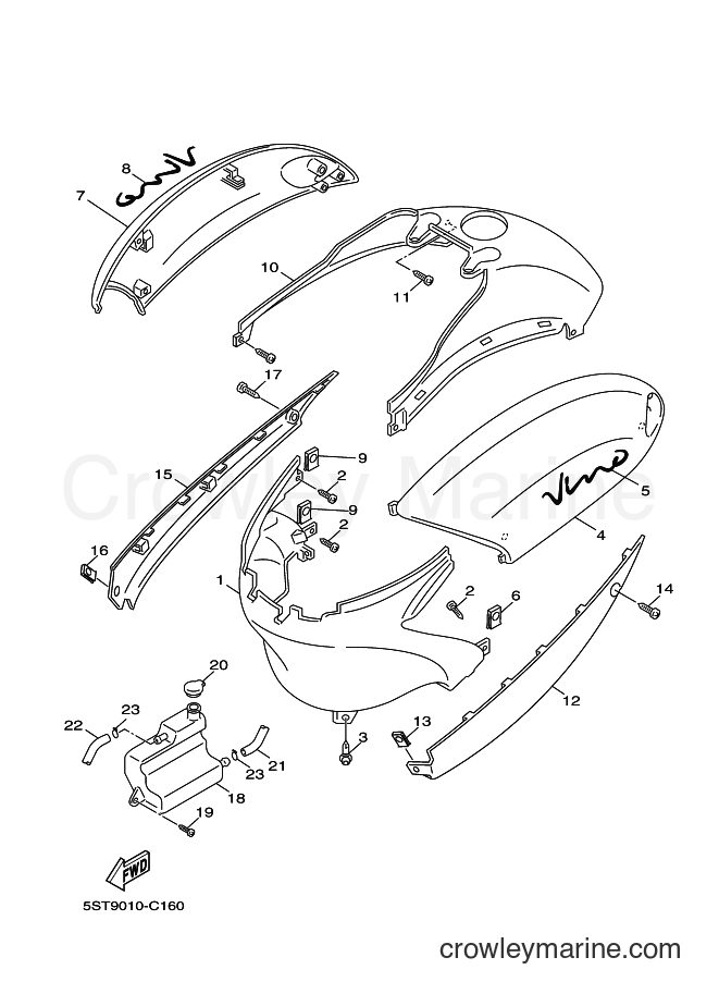 Yamaha Motors XC50 (3D1C) [010] - SIDE COVER