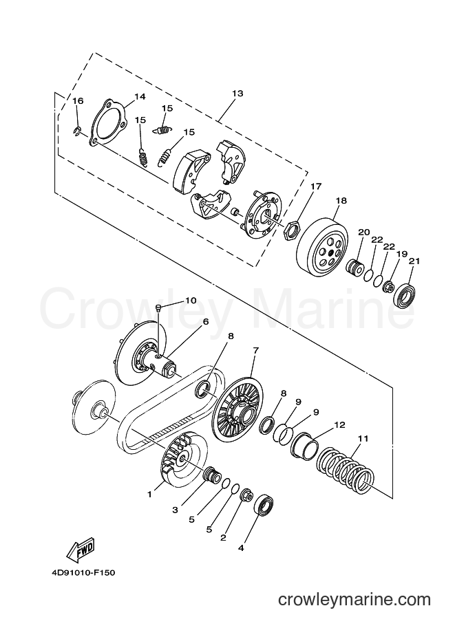 2011 Maxi-Scooter YP250 - YP250 (4D94) [010] - CLUTCH 2