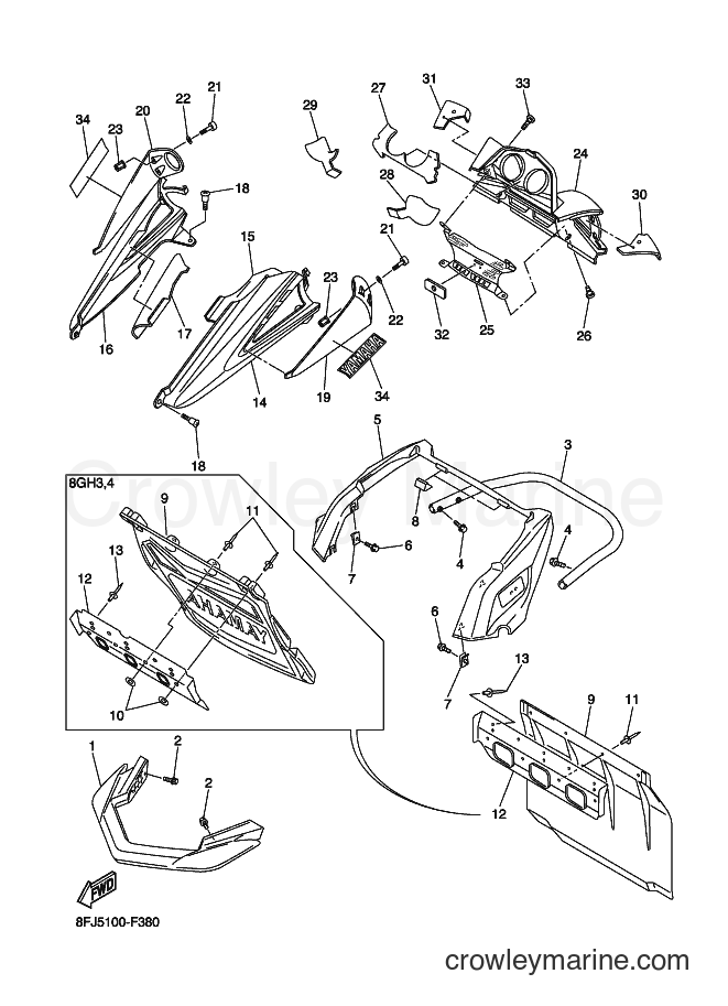 Yamaha Motors RS10R (8FJ6) [010] - BUMPER