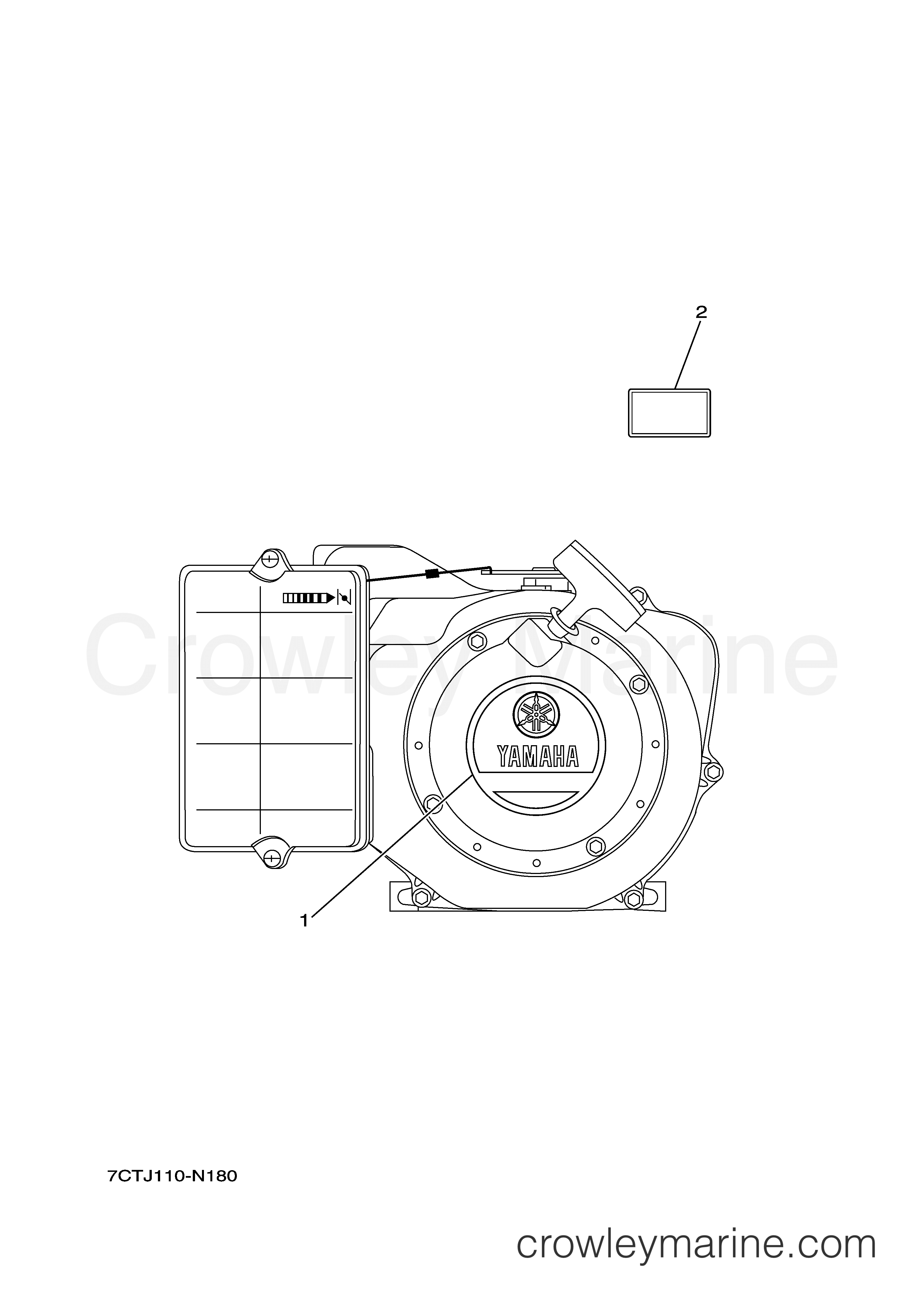 Yamaha Motors MZ360KHID3 - EMBLEM LABEL 2