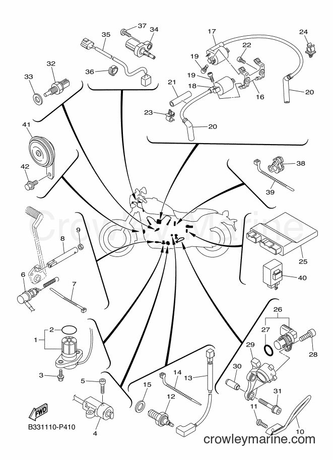 Yamaha Motors XVS950CR (B332) [010] - ELECTRICAL 1