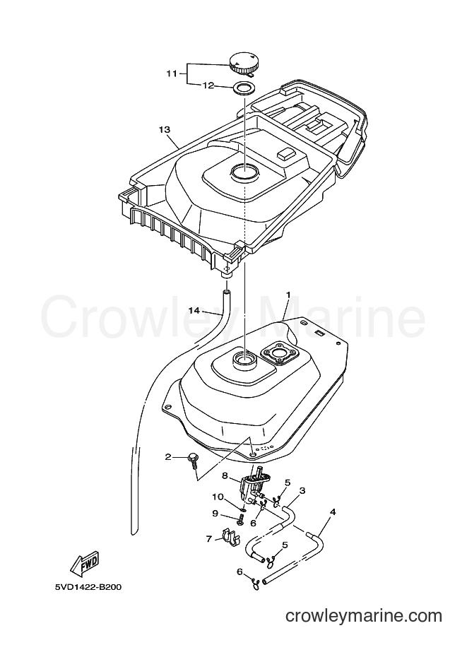 2003 Scooter AT115 - AT115 (5VD1) [010] - FUEL TANK
