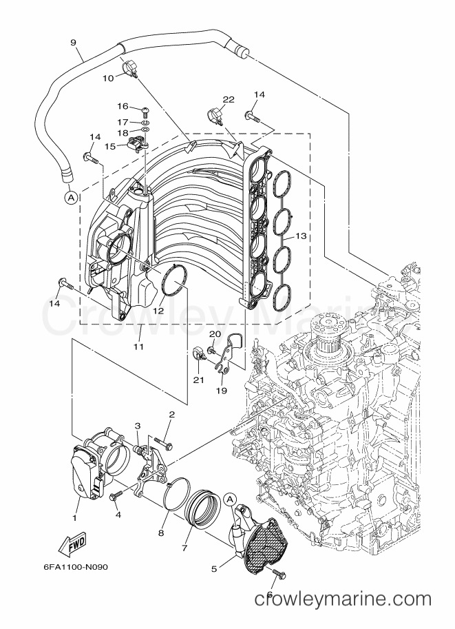 Yamaha Motors F175A (6FA2) [110] - INTAKE 1