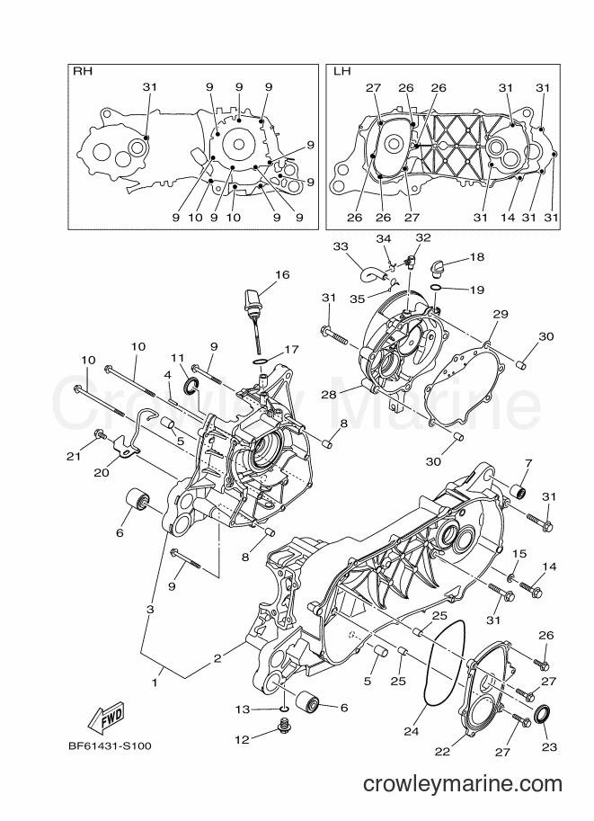 2017 Street Bike GDR155 - GDR155 (BF61) [010] - CRANKCASE