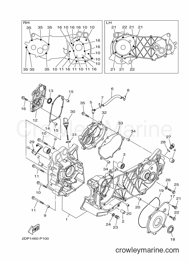 Yamaha Motors GPD125-A (2DS3) [010] - CRANKCASE