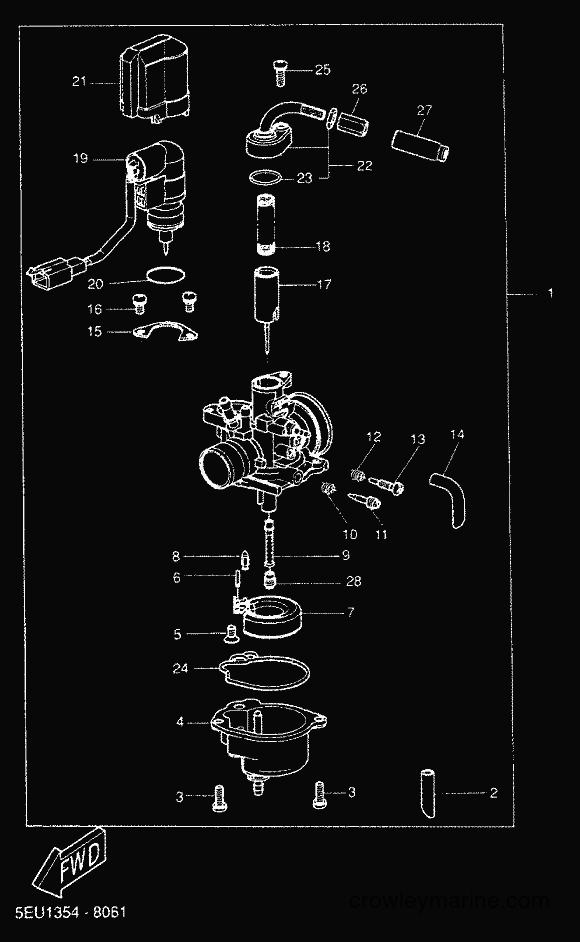 2000 Scooter YH50 - YH50 (5LD5) [020] - CARBURETOR