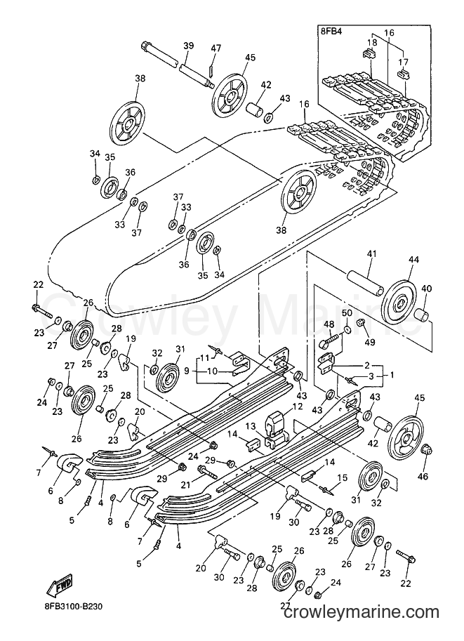 2003 Snowmobile SXV70ER - SXV70ER (8FB4) [010] - TRACK SUSPENSION 1