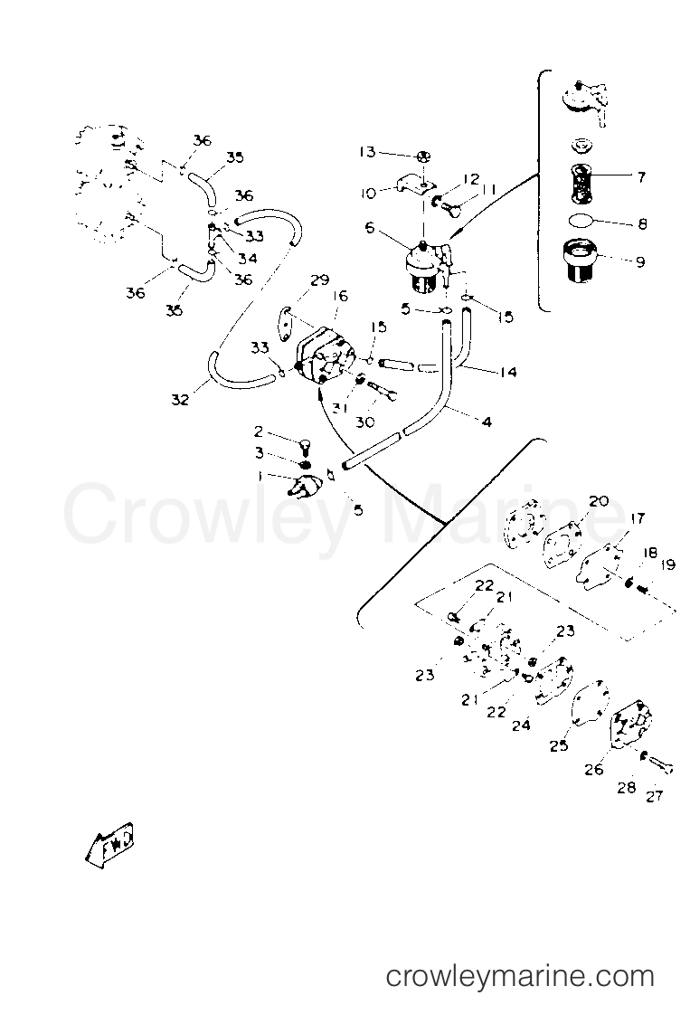 Yamaha Motors C40ELRP - FUEL SYSTEM
