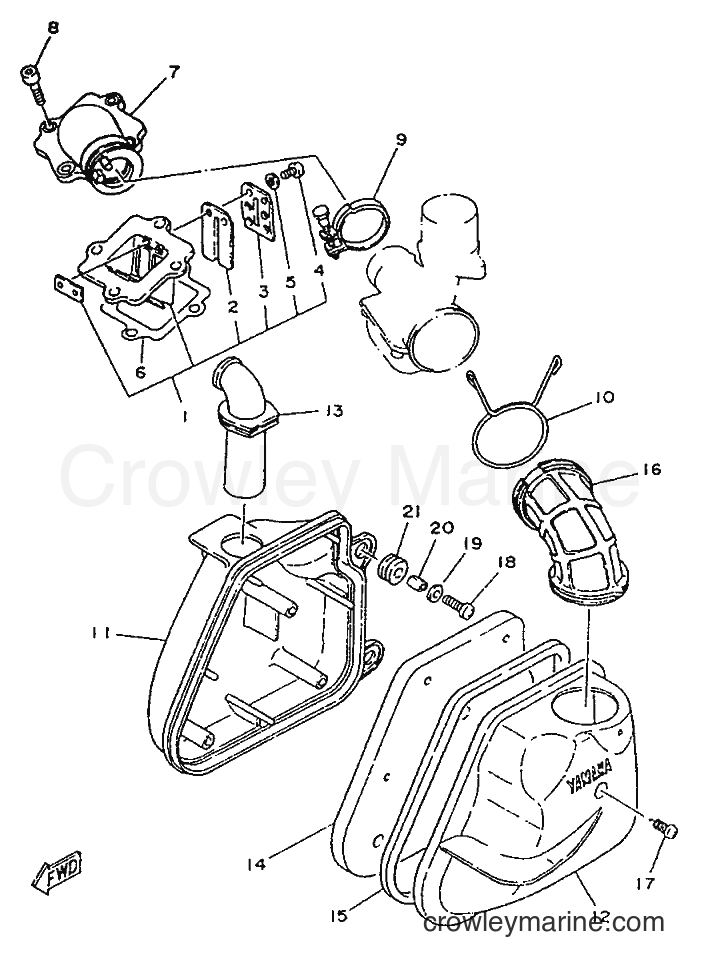 1996 Scooter YA50F - YA50F (4SN2) [999] - INTAKE