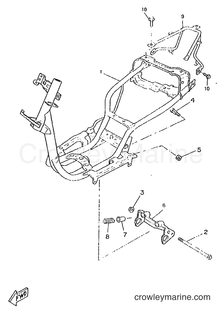 1996 Scooter CW50RSP - CW50RSP (4WK1) [999] - FRAME