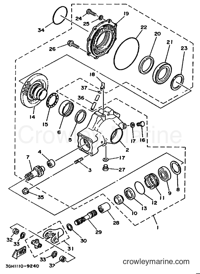 1990 ATV YFM250 - YFM250 (3GH4) [010] - DRIVE SHAFT