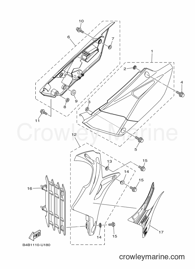 2019 Dirt Bike YZ85 - YZ85 (B4B1) [010] - SIDE COVER