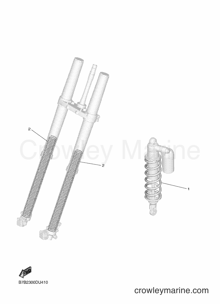 2019 Dirt Bike YZ250F - YZ250F (B7B2) [010] - ALTERNATE FOR CHASSIS