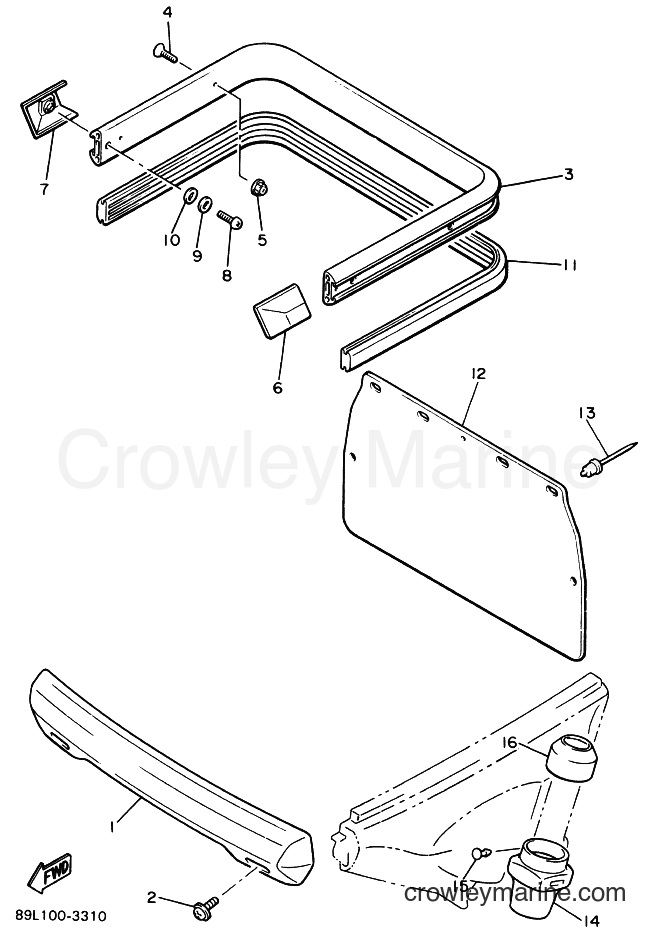 Yamaha Motors EX570ST (8BA1) [010] - BUMPER