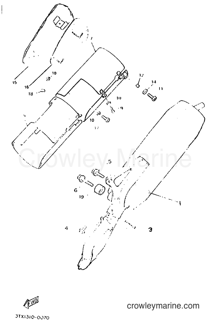 1996 Scooter CW50RSP - CW50RSP (4WK1) [999] - EXHAUST