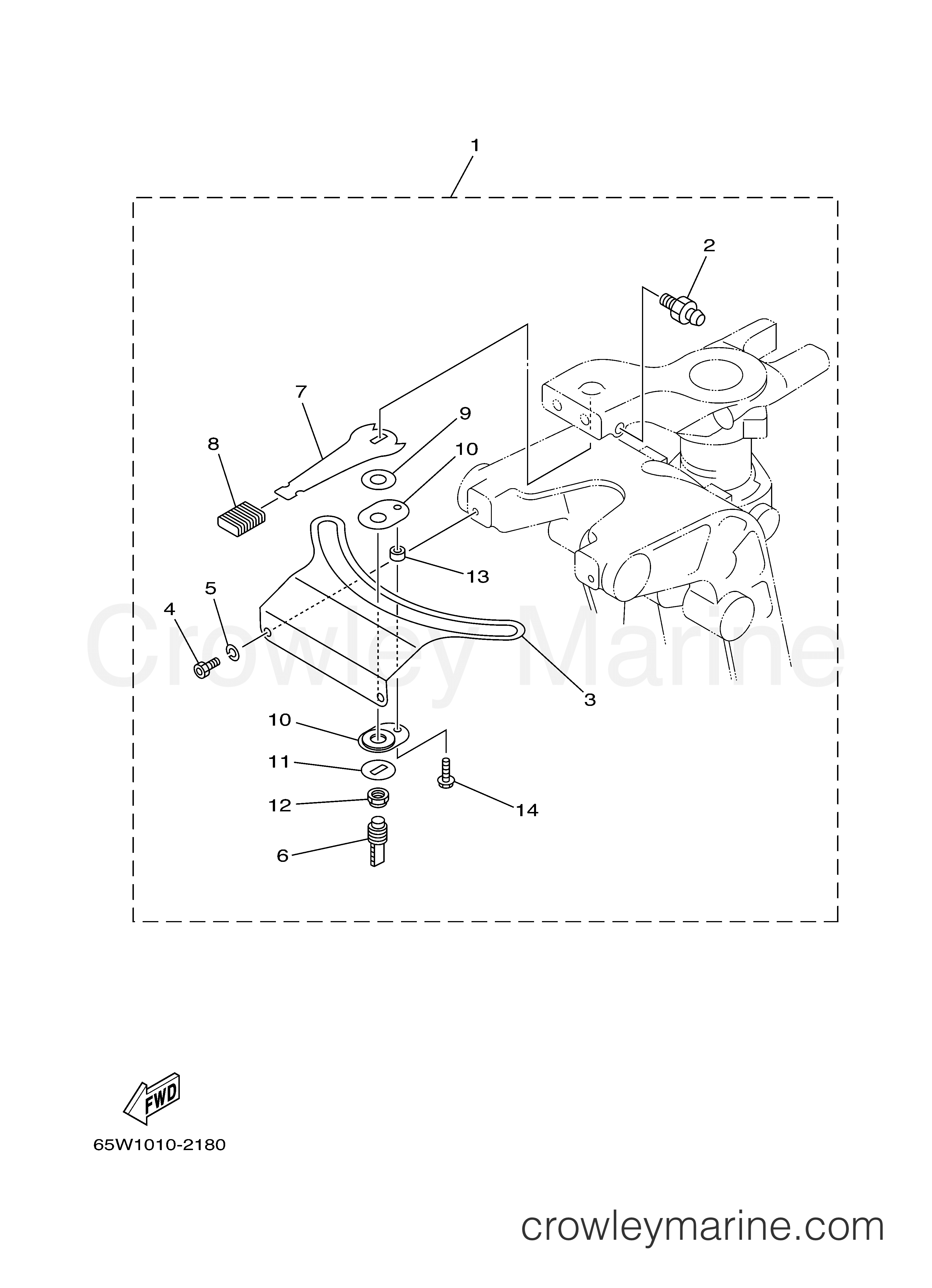 Yamaha Motors F25TLRD - STEERING FRICTION