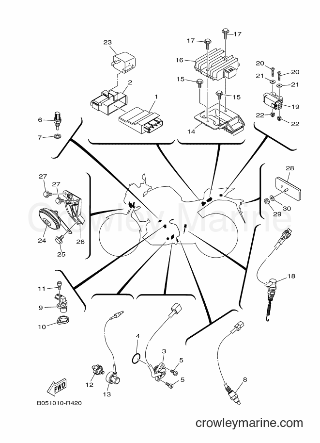 2016 Street Bike MT320 - MT320 (B051) [010] - ELECTRICAL 2