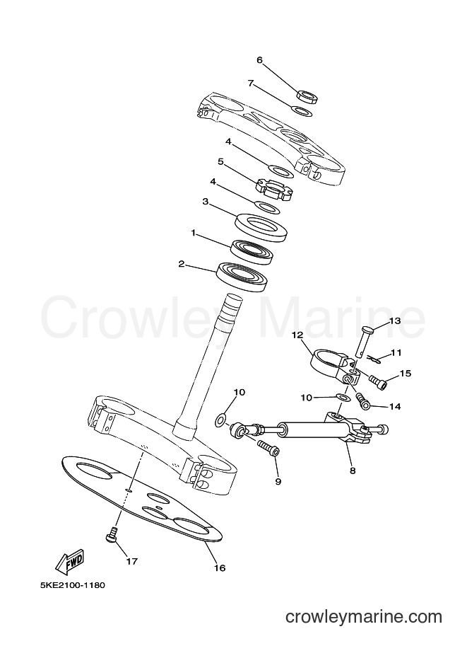 2001 Street Bike TZ250 - TZ250 (5KE2) [070] - STEERING