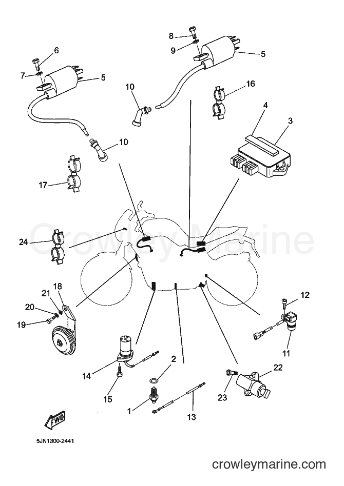 Yamaha Motors BT1100 (5JN1) [020] - ELECTRICAL 1