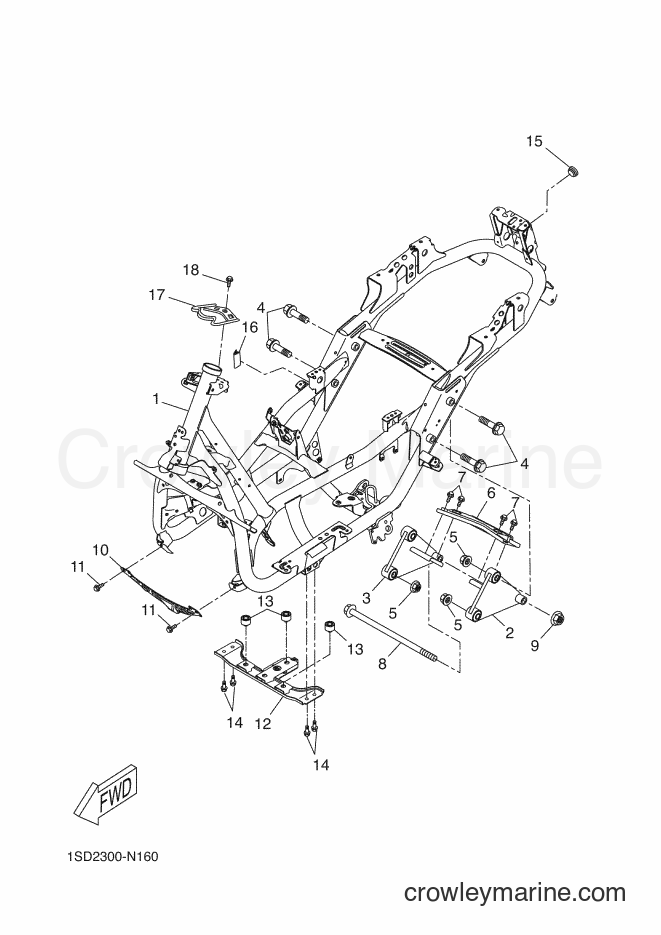 Yamaha Motors YP400RA (1SD2) [020] - FRAME