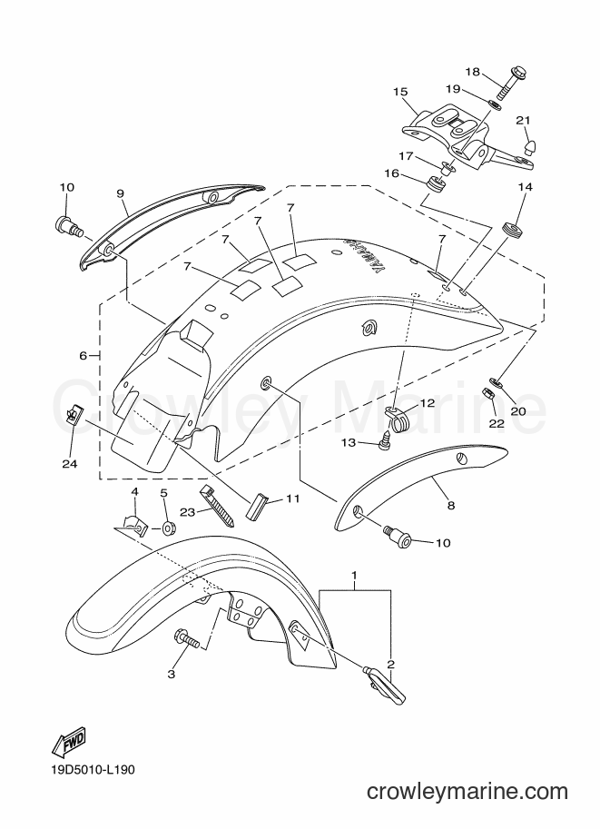 Yamaha Motors XVS250 (19D5) [010] - FENDER