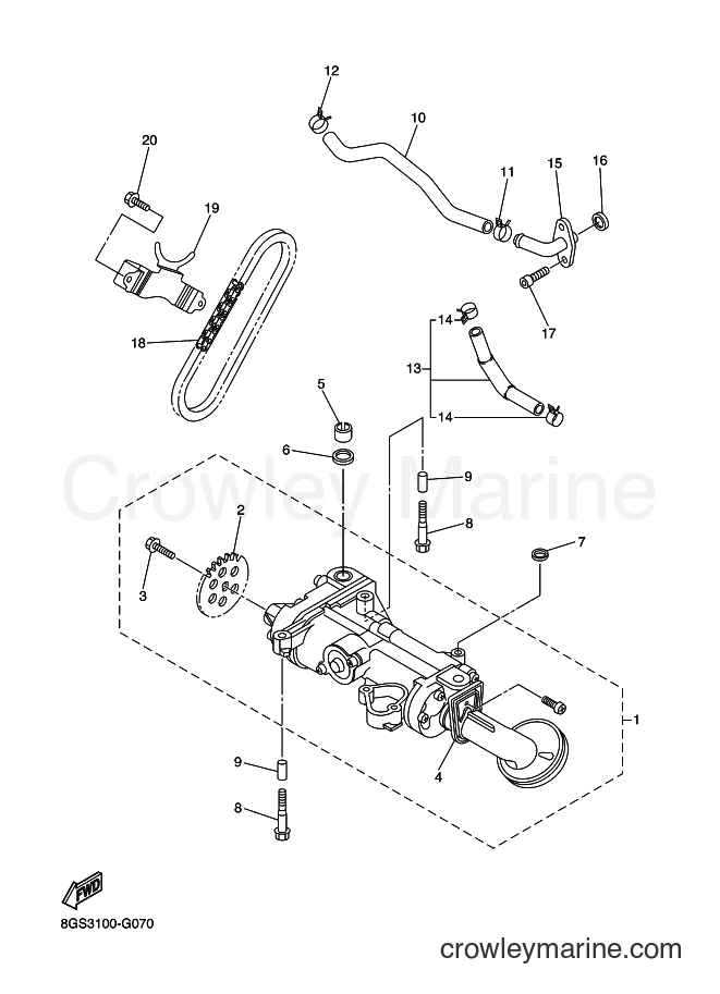 2012 Snowmobile VK10D - VK10D (8GSD) [010] - OIL PUMP