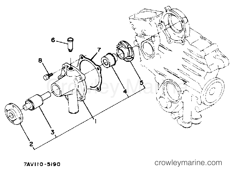 Yamaha Motors EDL5500DVES - WATER PUMP
