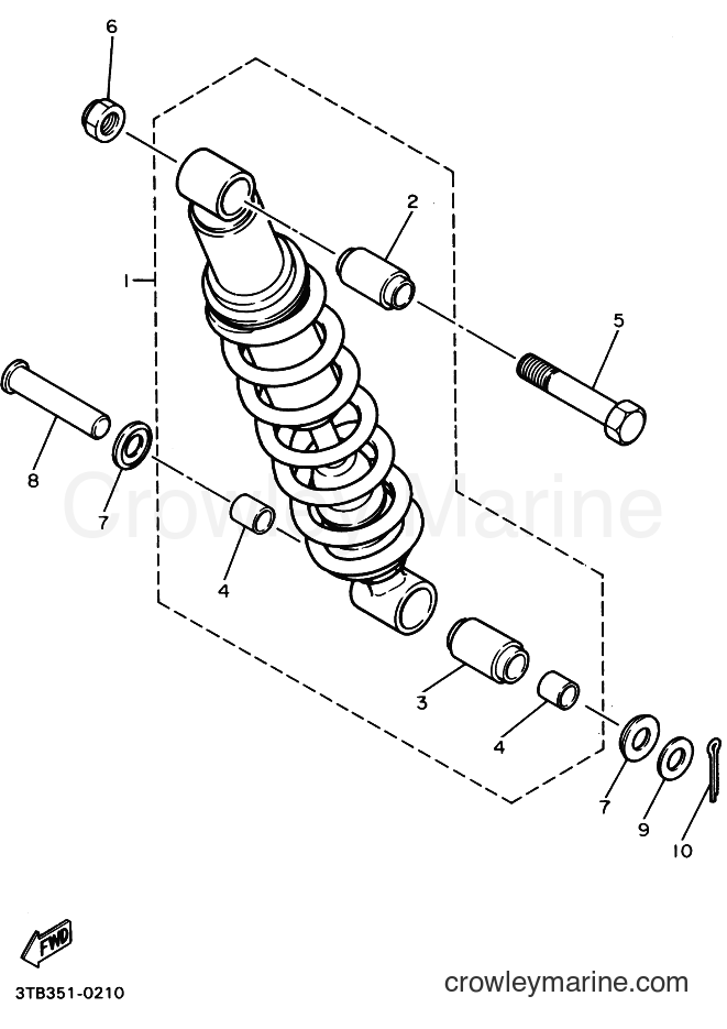 2002 Dirt Bike XT600E - XT600E (4PTB) [090] - REAR SUSPENSION