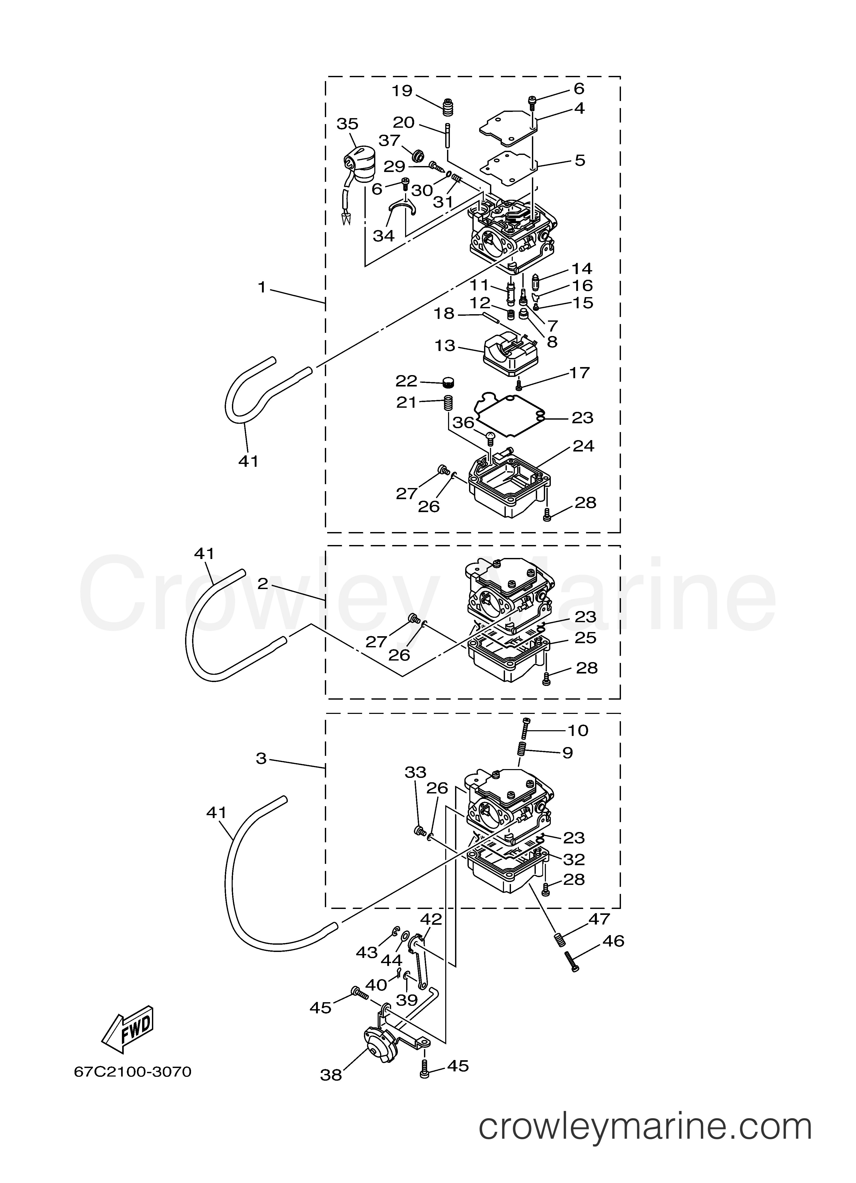 Yamaha Motors F40BMLH - CARBURETOR