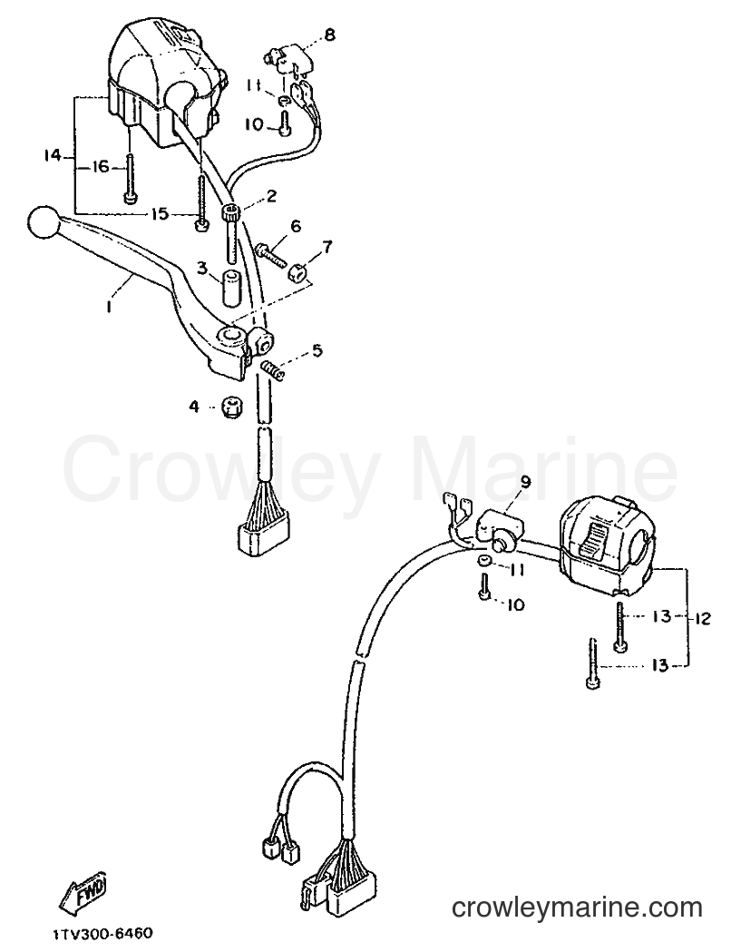 1987 Sport Bike FZ750 - FZ750 (2MH) [999] - HANDLE SWITCH & LEVER