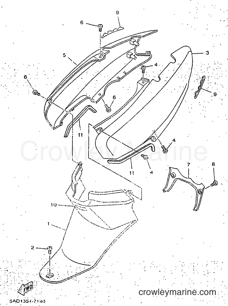 Yamaha Motors YN50 (5AD3) [99A] - SIDE COVER