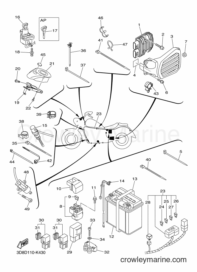 Yamaha Motors XVS1300CT (BH93) [020] - ELECTRICAL 2