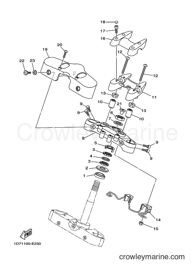 Yamaha Motors XV1900A (1D74) [010] - STEERING