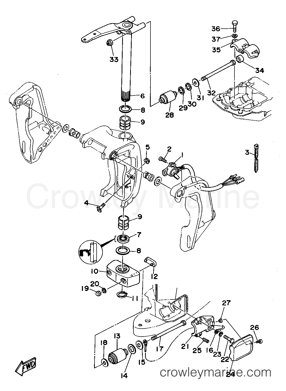 Yamaha Motors 225TLRS - BRACKET 2