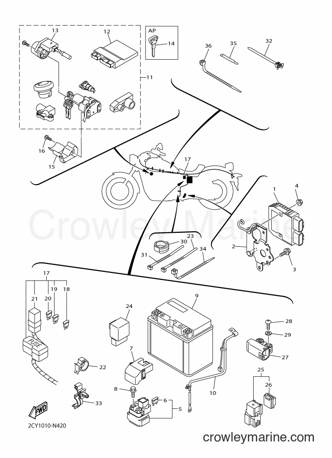 Yamaha Motors XVS950CU (2CY1) [010] - ELECTRICAL 2