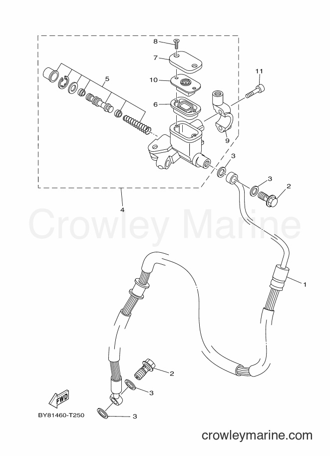 2018 Scooter LNX125-R - LNX125-R (BY81) [010] - FRONT MASTER CYLINDER