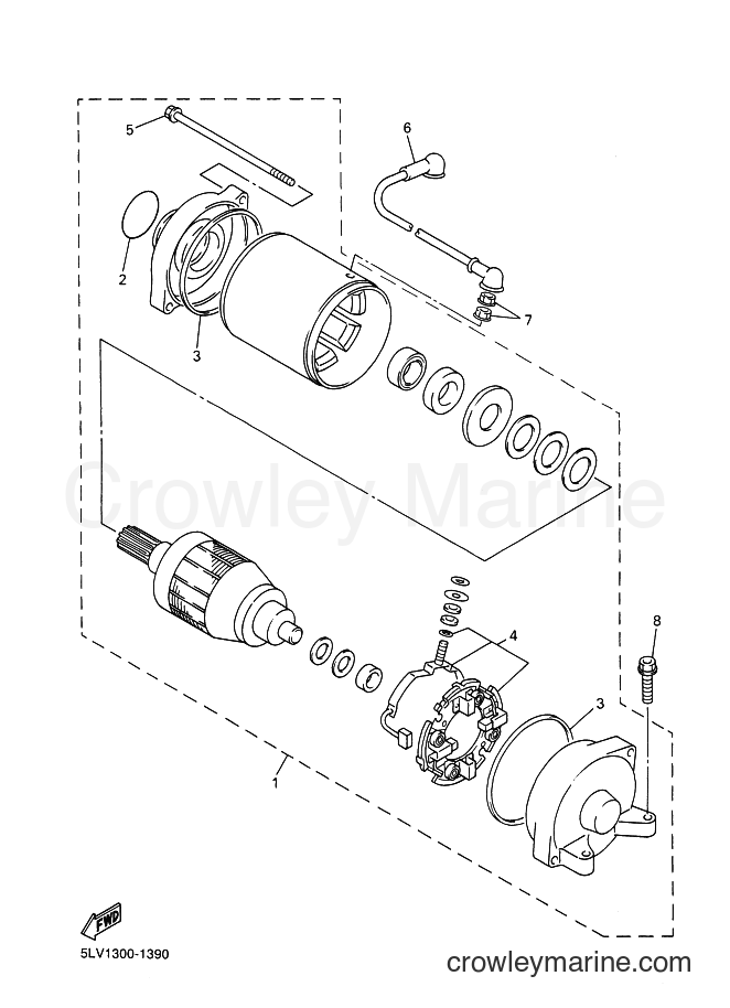 2003 Street Bike FZS1000 - FZS1000 (5LVF) [070] - STARTING MOTOR
