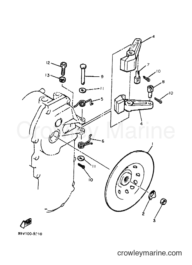 1989 Snowmobile ET400 - ET400 (85V1) [010] - BRAKE