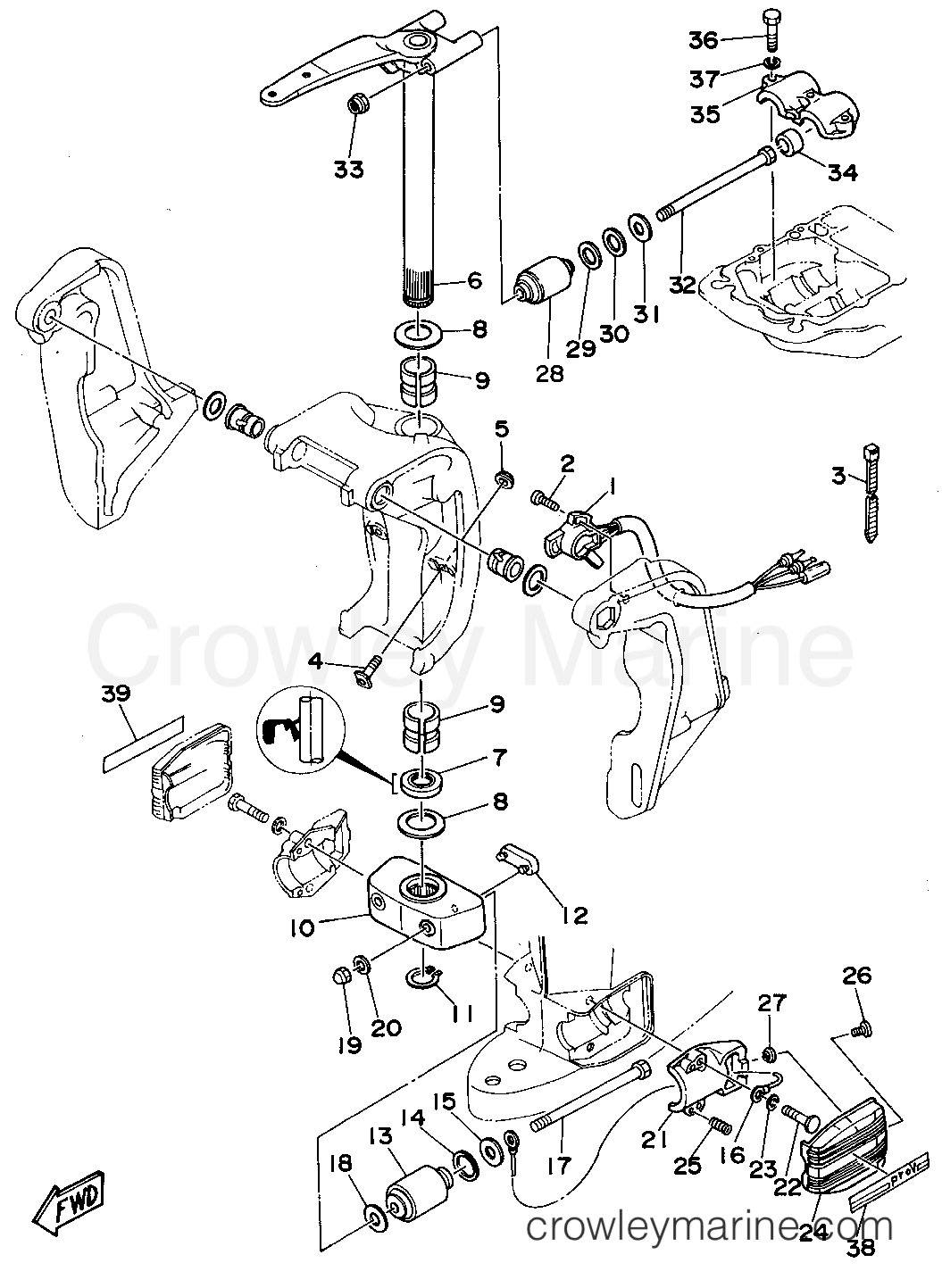 Yamaha Motors P150TLRT - BRACKET 2