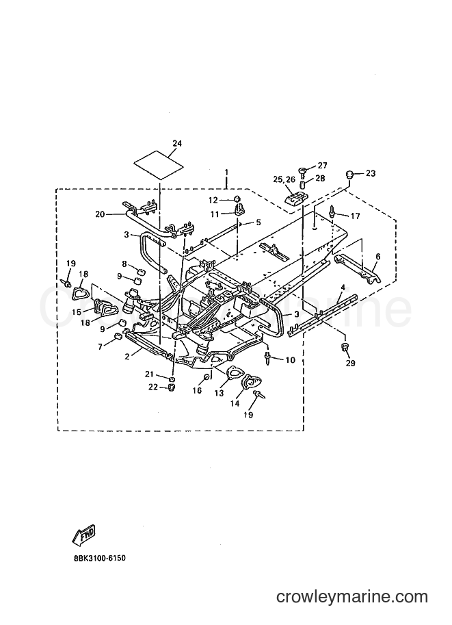 Yamaha Motors VT480 (8BK4) [020] - FRAME