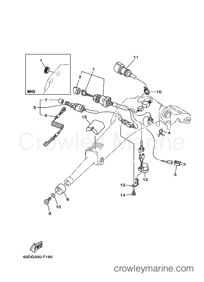 Yamaha Motors 40VES (63C6) [030] - STEERING 2