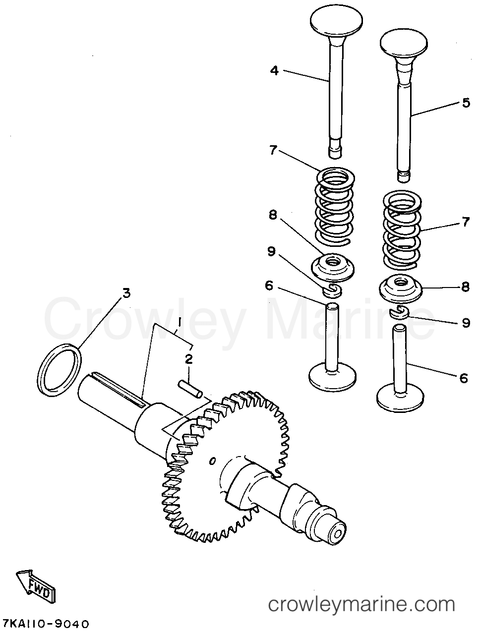 Yamaha Motors YS624TEC - CAMSHAFT - VALVE