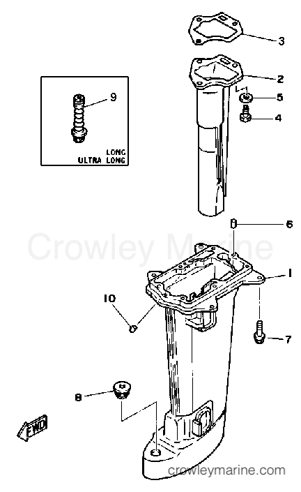 Yamaha Motors 6SG - UPPER CASING