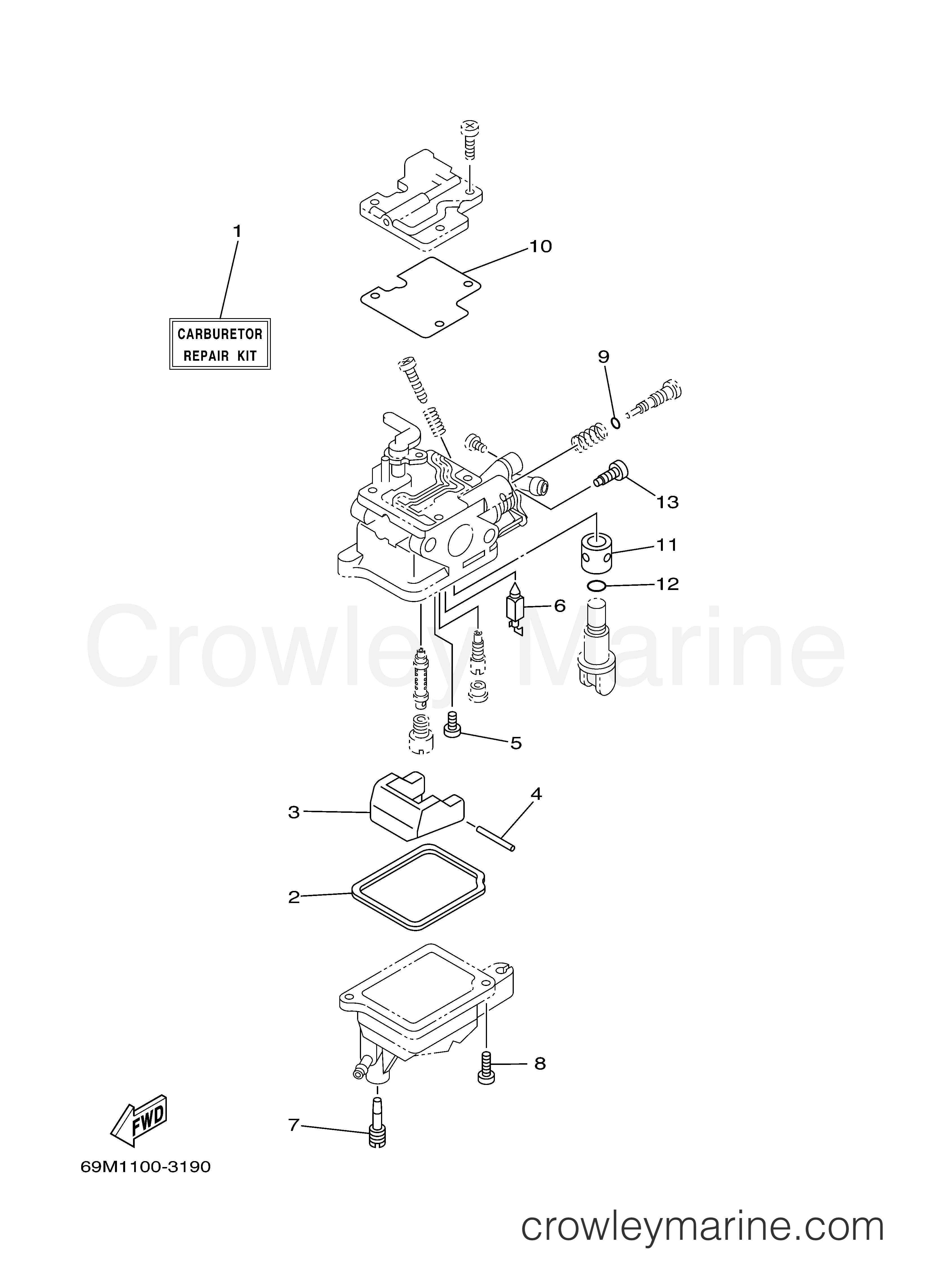 Yamaha Motors F2.5MSH - REPAIR KIT 2