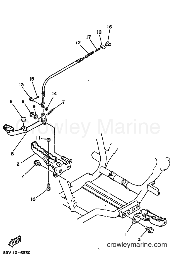 1989 ATV YFM250 - YFM250 (3GH2) [020] - STAND & FOOTREST