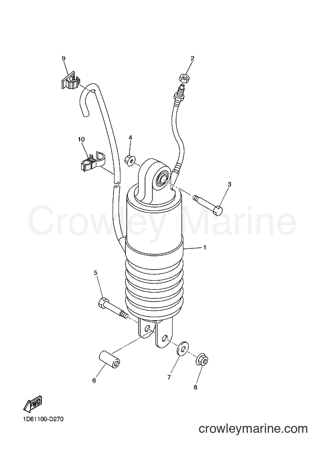 2009 Cruiser XVZ13CT - XVZ13CT (1D6R) [010] - REAR SUSPENSION