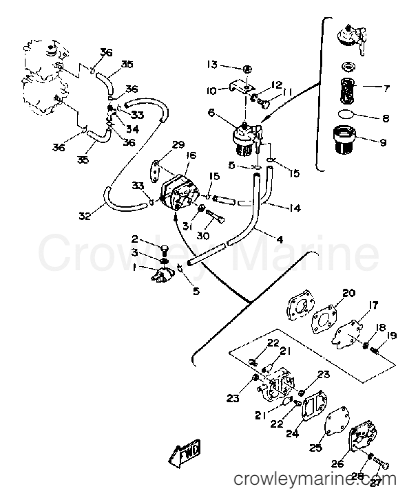 Yamaha Motors CV40ELD - FUEL SYSTEM