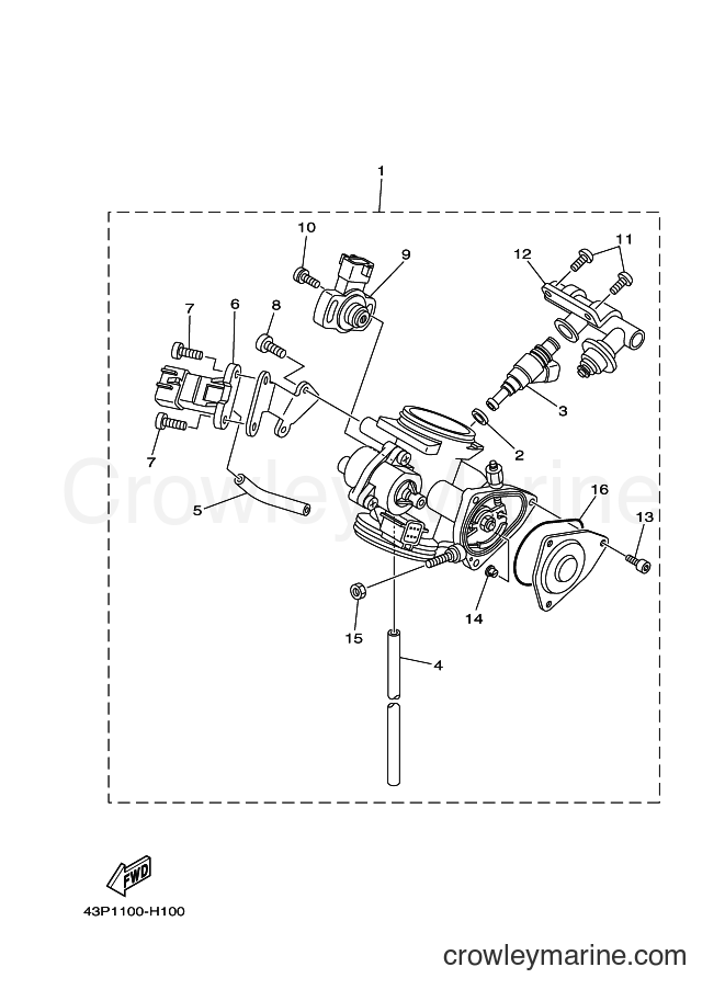 2009 ATV YFM700FWAD - YFM700FWAD (43PC) [010] - THROTTLE BODY ASSY 1